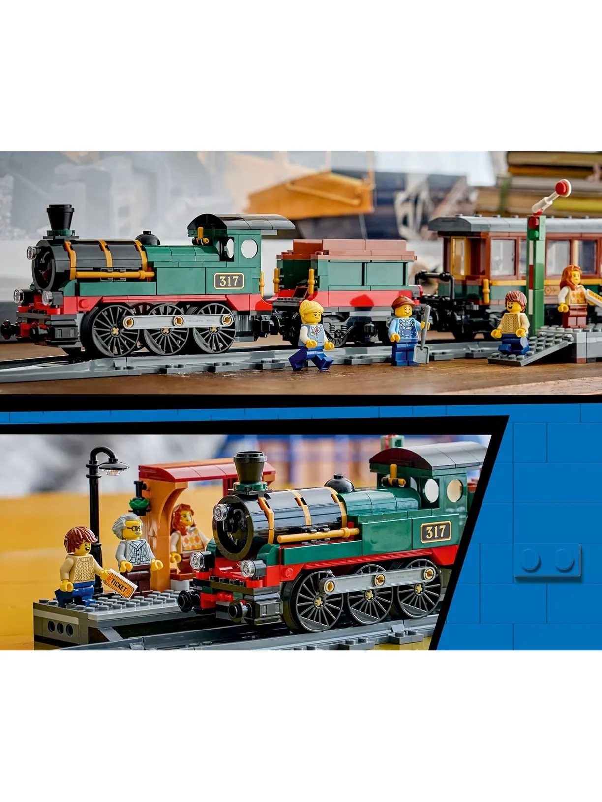 Конструктор LEGO City паровоз со станцией 575 дет. - фото 6