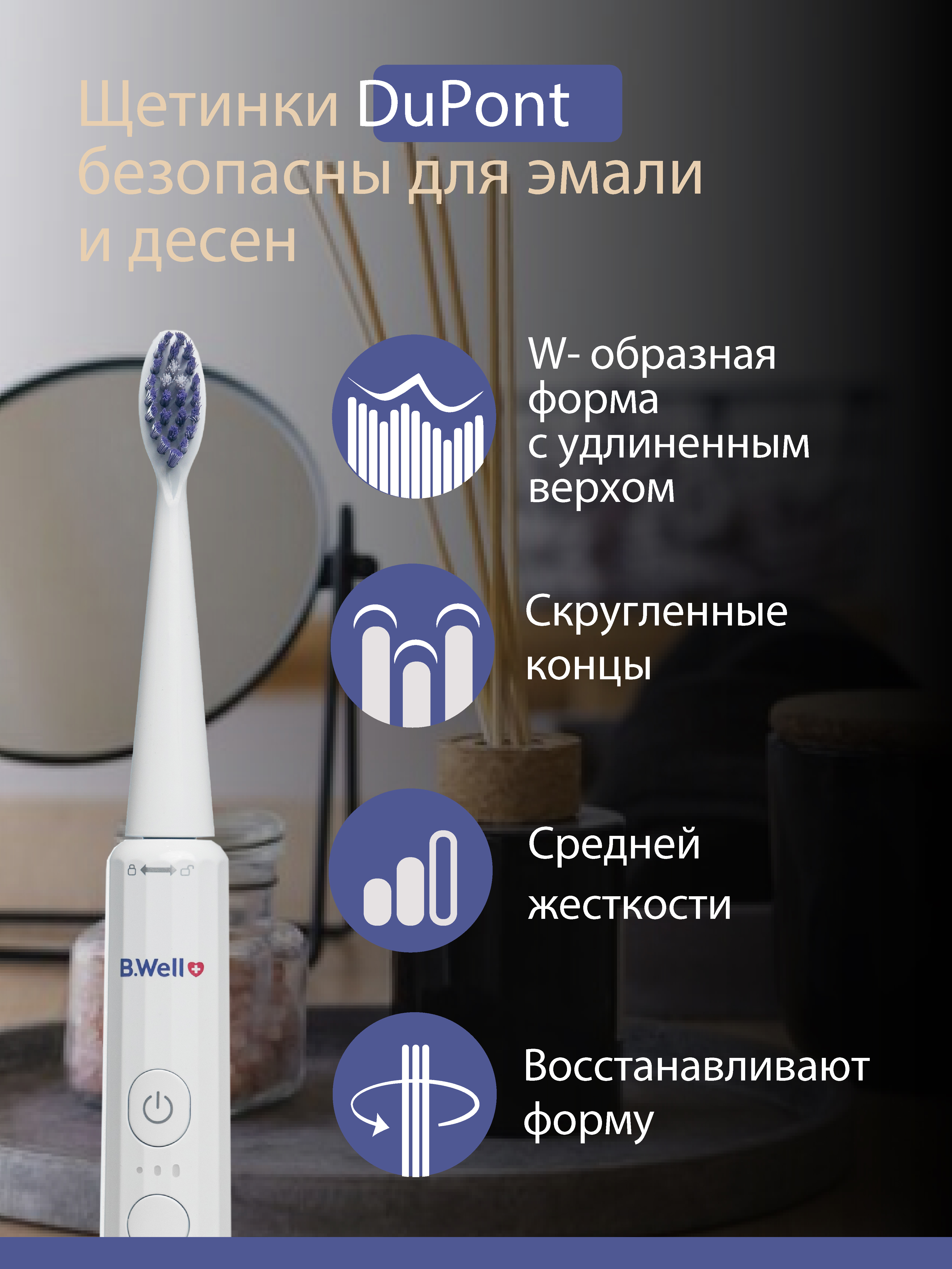 Зубная щетка электрическая B.Well - фото 8