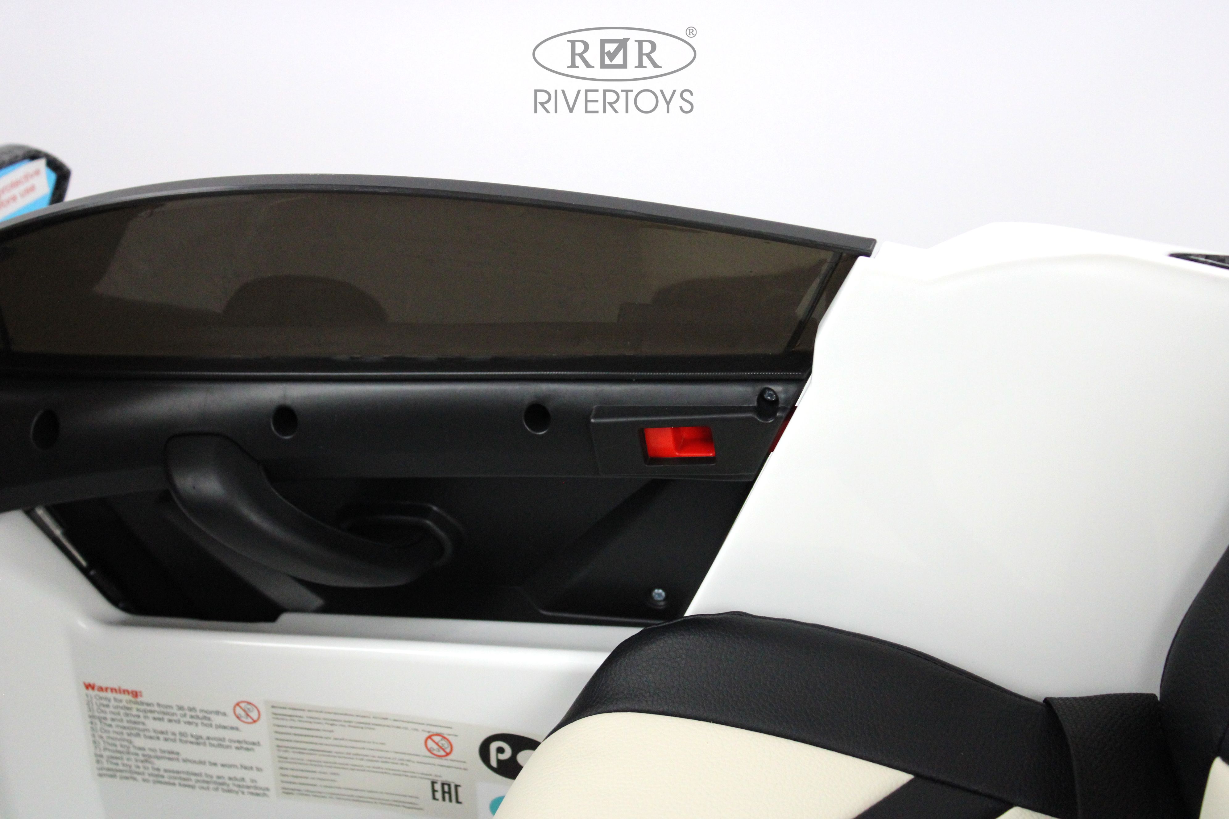 Электромобиль RIVERTOYS A111MP-WHITE С пультом ДУ - фото 18