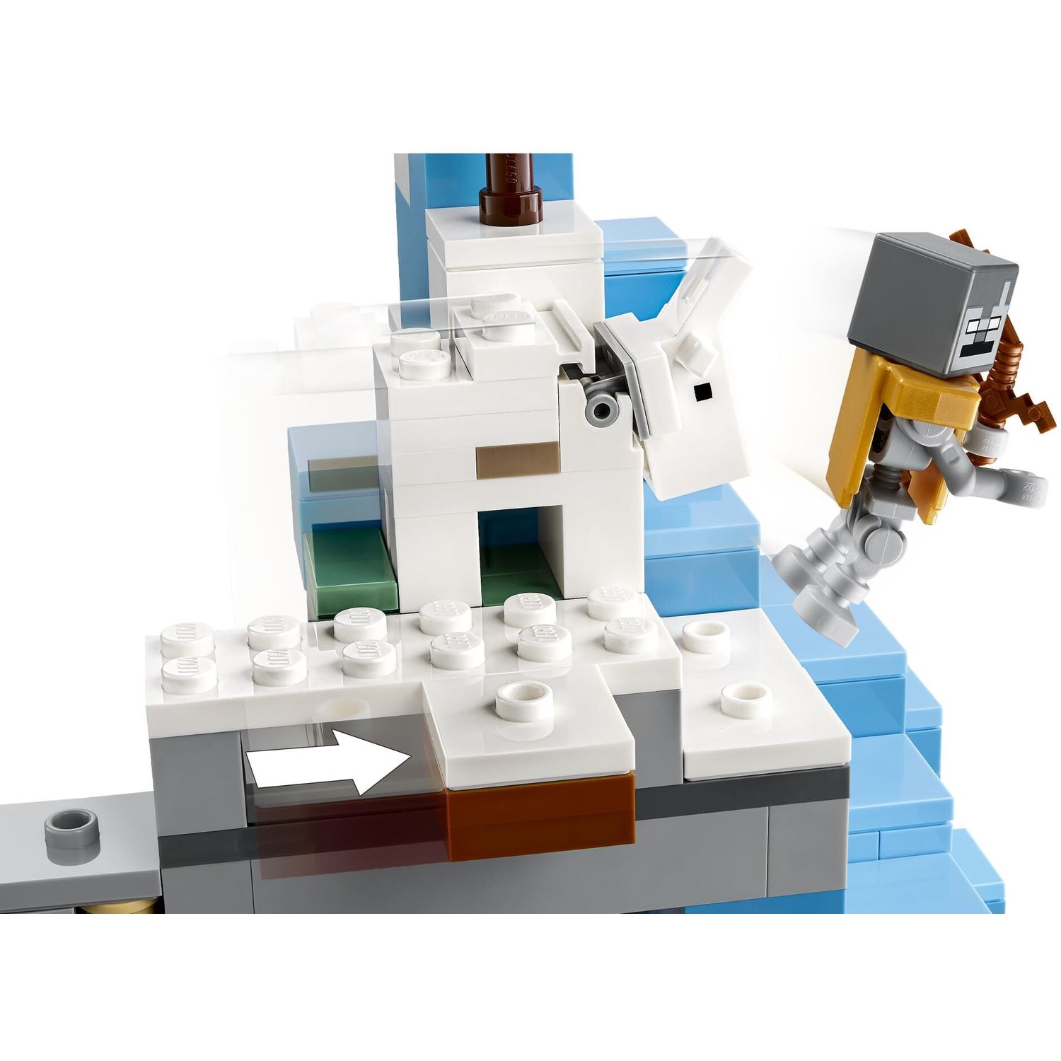 Конструктор LEGO Minecraft Ледяные вершины блочный - фото 5
