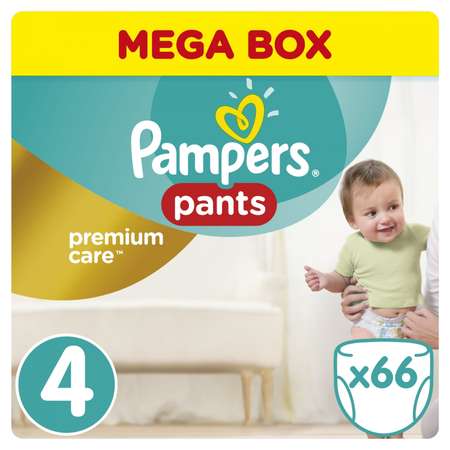 Трусики Pampers Premium Care 4 (9-14 кг) 66 шт.