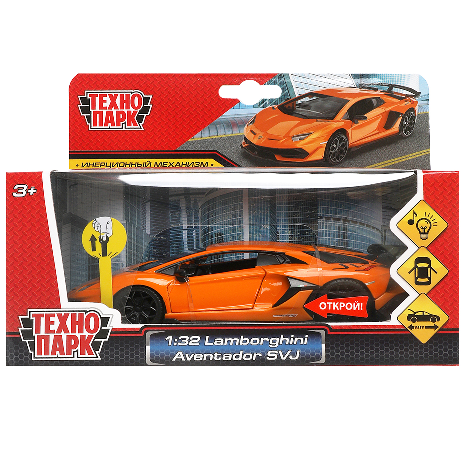 Автомобиль Технопарк Lamborghini 1:32 380127 - фото 2