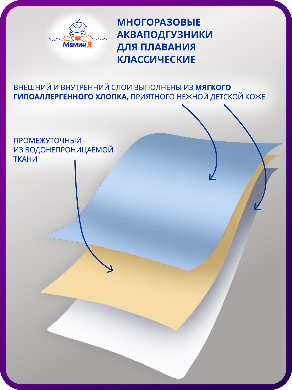 Многоразовые подгузники Мамин Я M - фото 7