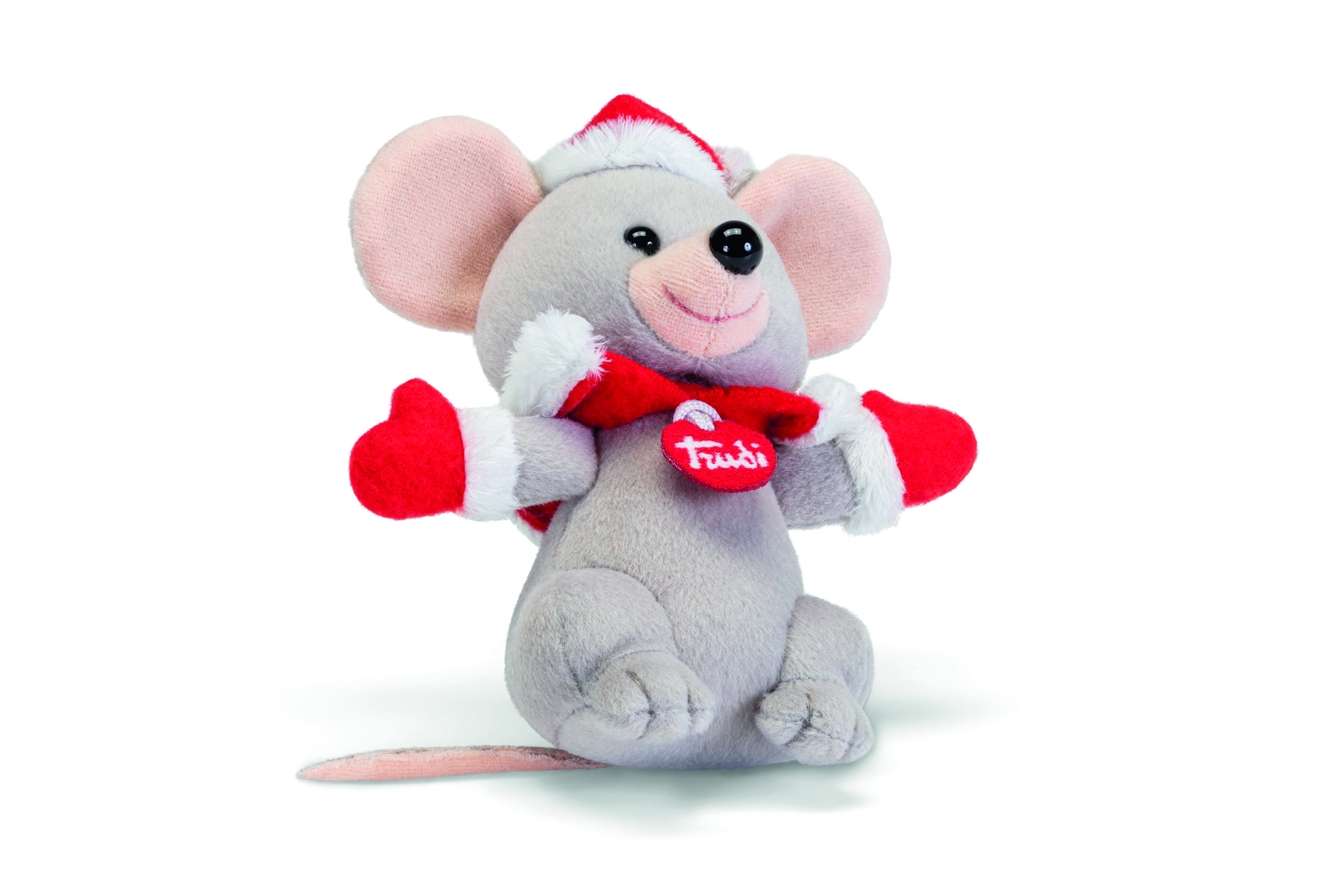 Мягкая игрушка Trudi Рождественская Мышка 14см - фото 2