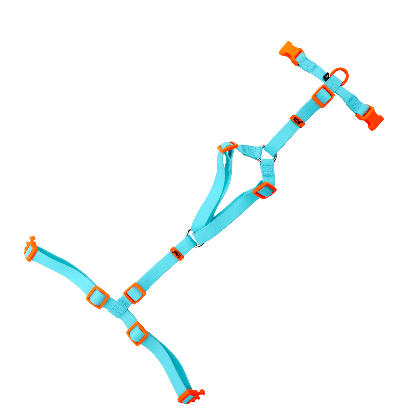 Шлейка для собак Triol Лазурный апельсин анатомическая из биотана S голубая 15/40-55см - фото 2