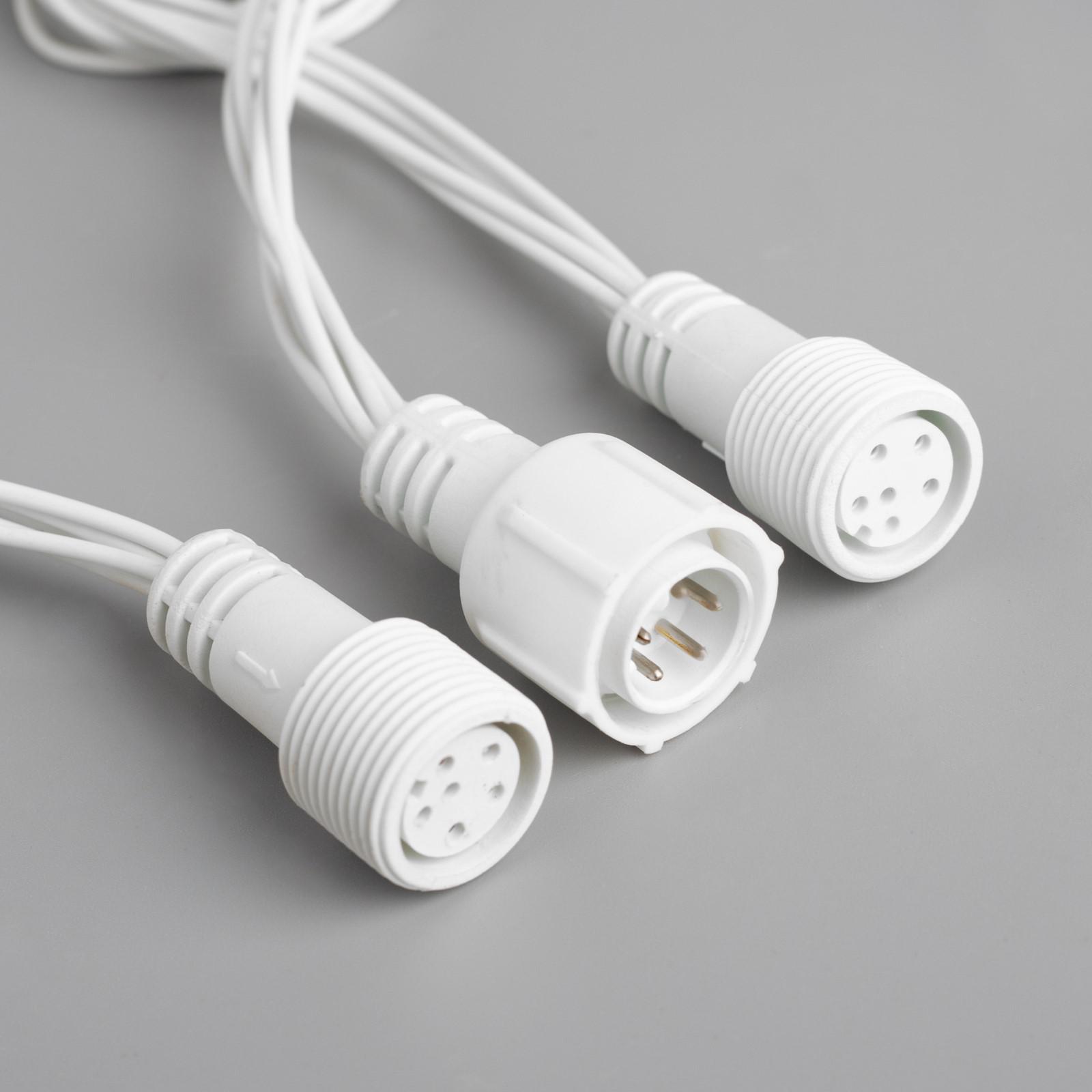Гирлянда Luazon «Водопад» IP44 УМС белая нить 1500 LED свечение белое 8 режимов 220 В - фото 6