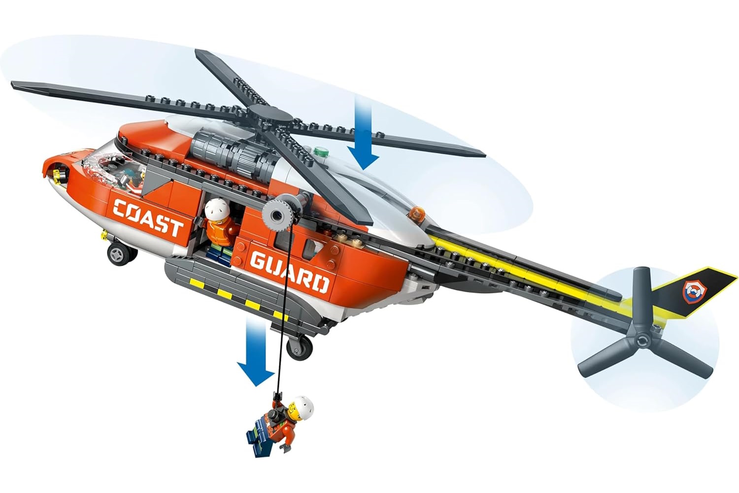 Конструктор LEGO City Вертолет береговой охраны 551 дет. - фото 3