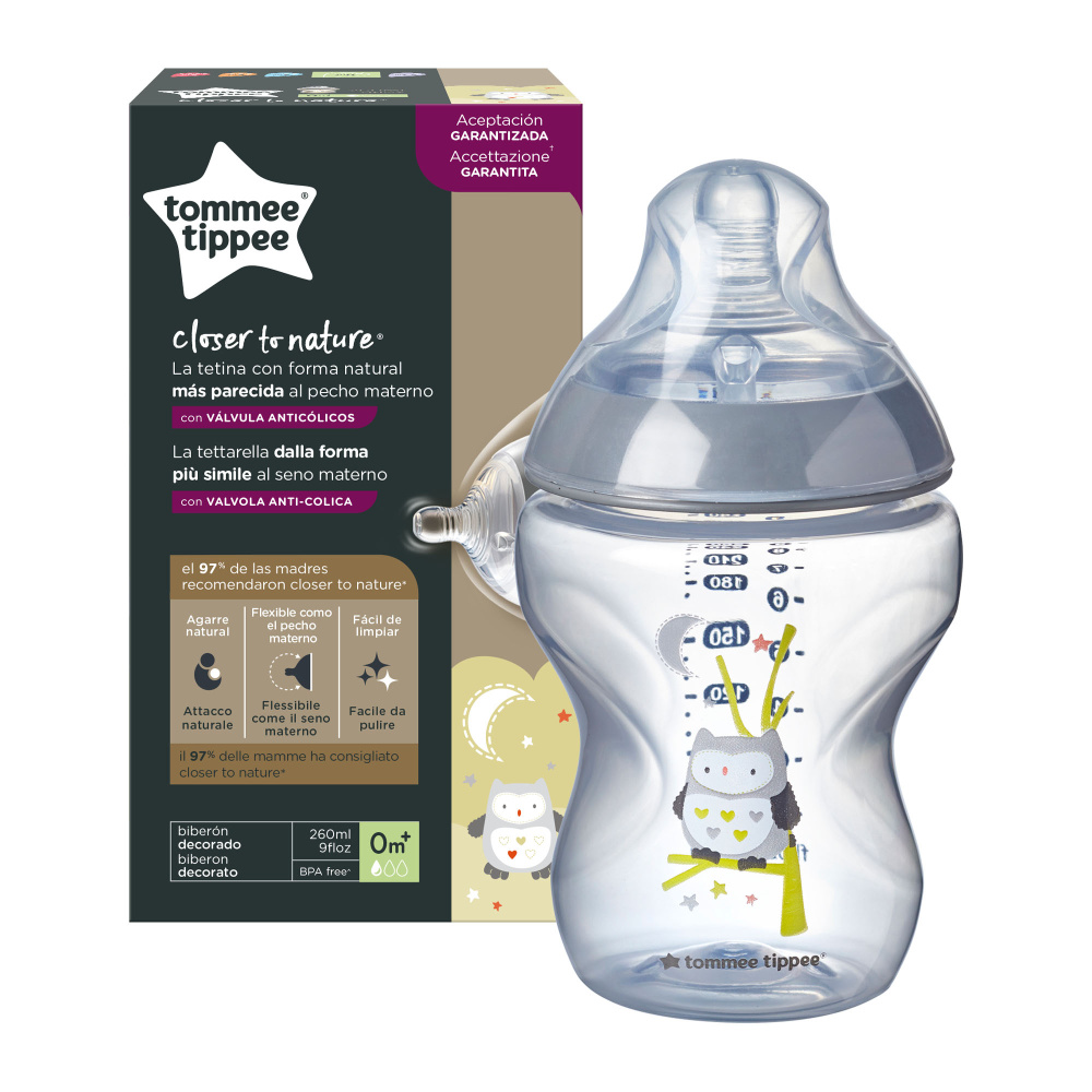 Бутылочка Tommee tippee 260 мл в ассортименте - фото 2