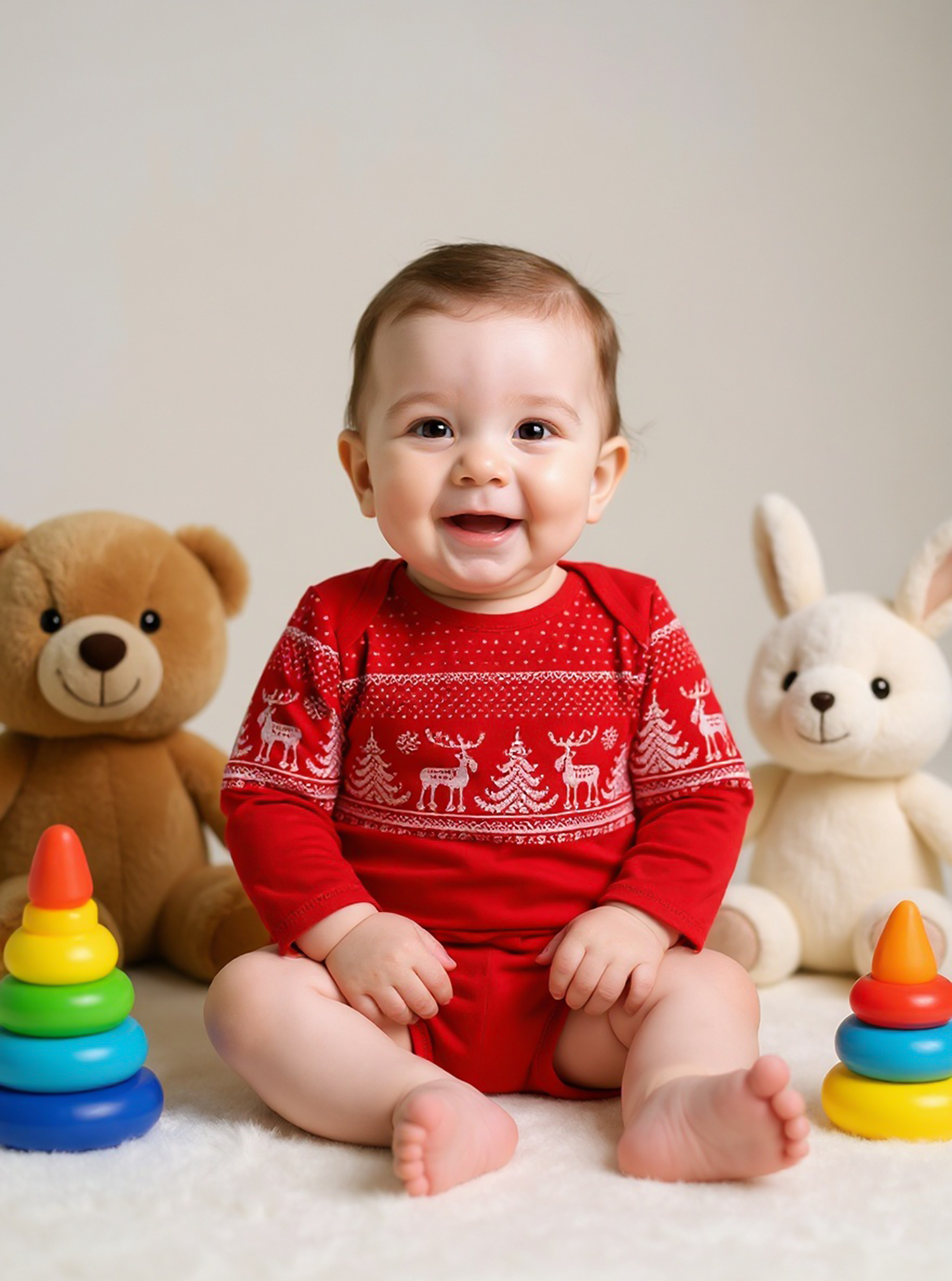 Боди KiMMi Baby КБ-1308072п красный_орнамент - фото 4