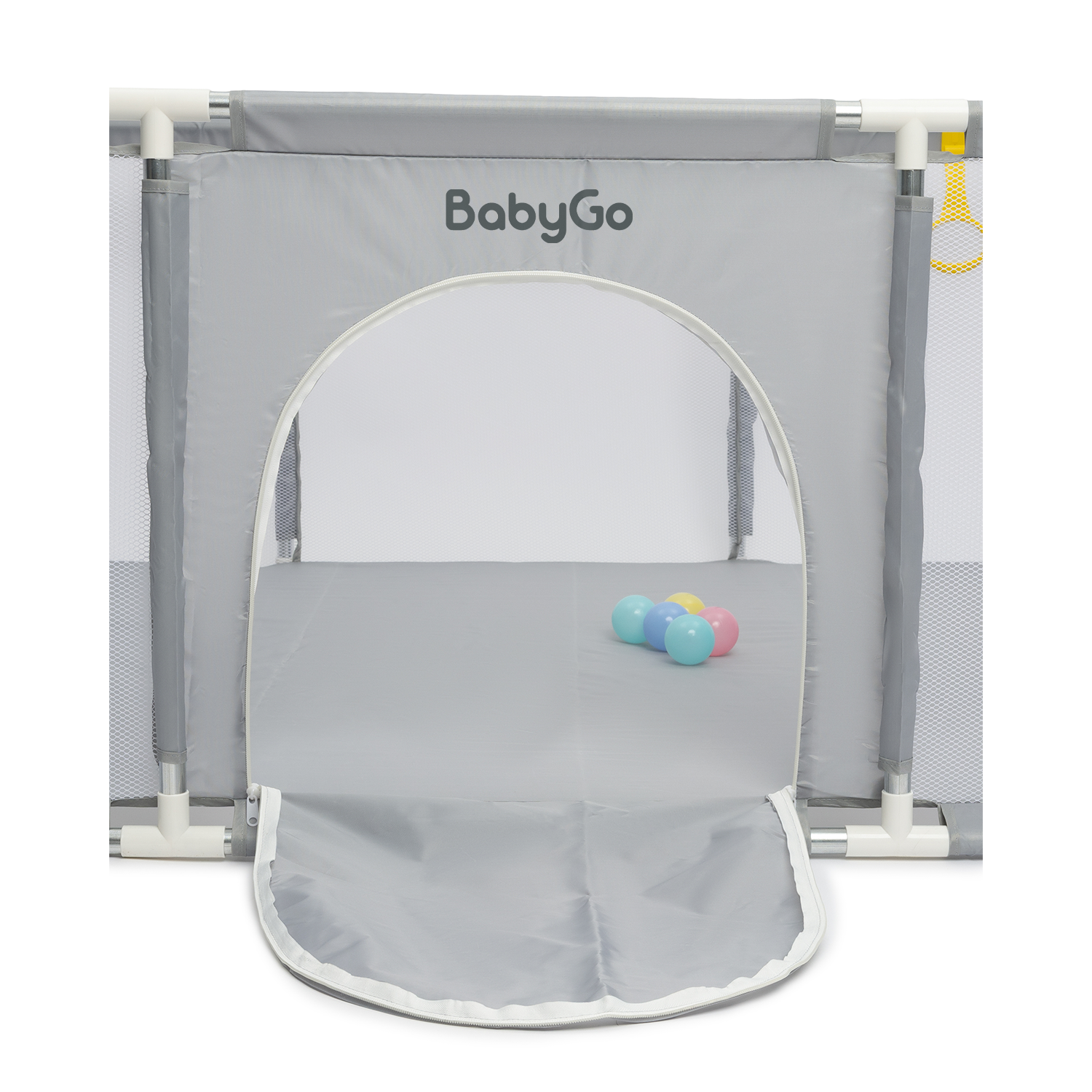 Манеж BabyGo Play Free серый CE-2099A - фото 9