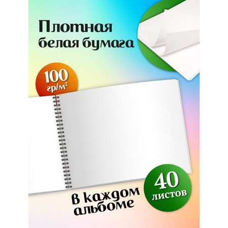 Альбом ШКОЛЬНЫЙ МИР Детский А4 40 лист. 2 шт.