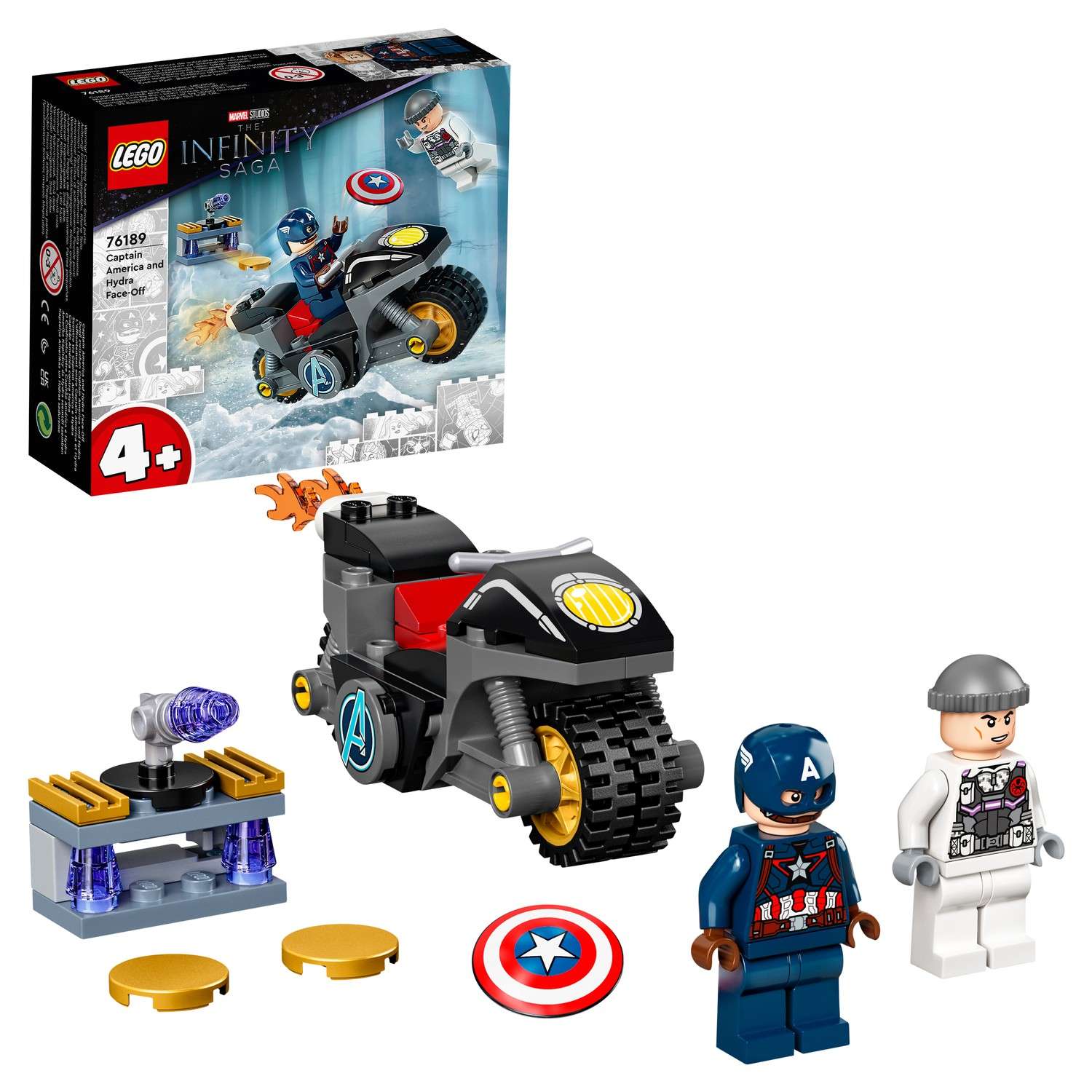 Конструктор LEGO Marvel Super Heroes Капитан Америка vs Гидра блочный - фото 1