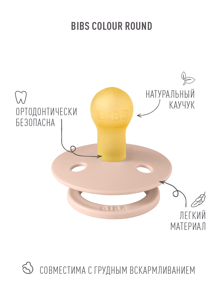 Пустышка BIBS силикон анатомическая, классическая, ортодонтическая от 0 мес. 4 шт. - фото 4