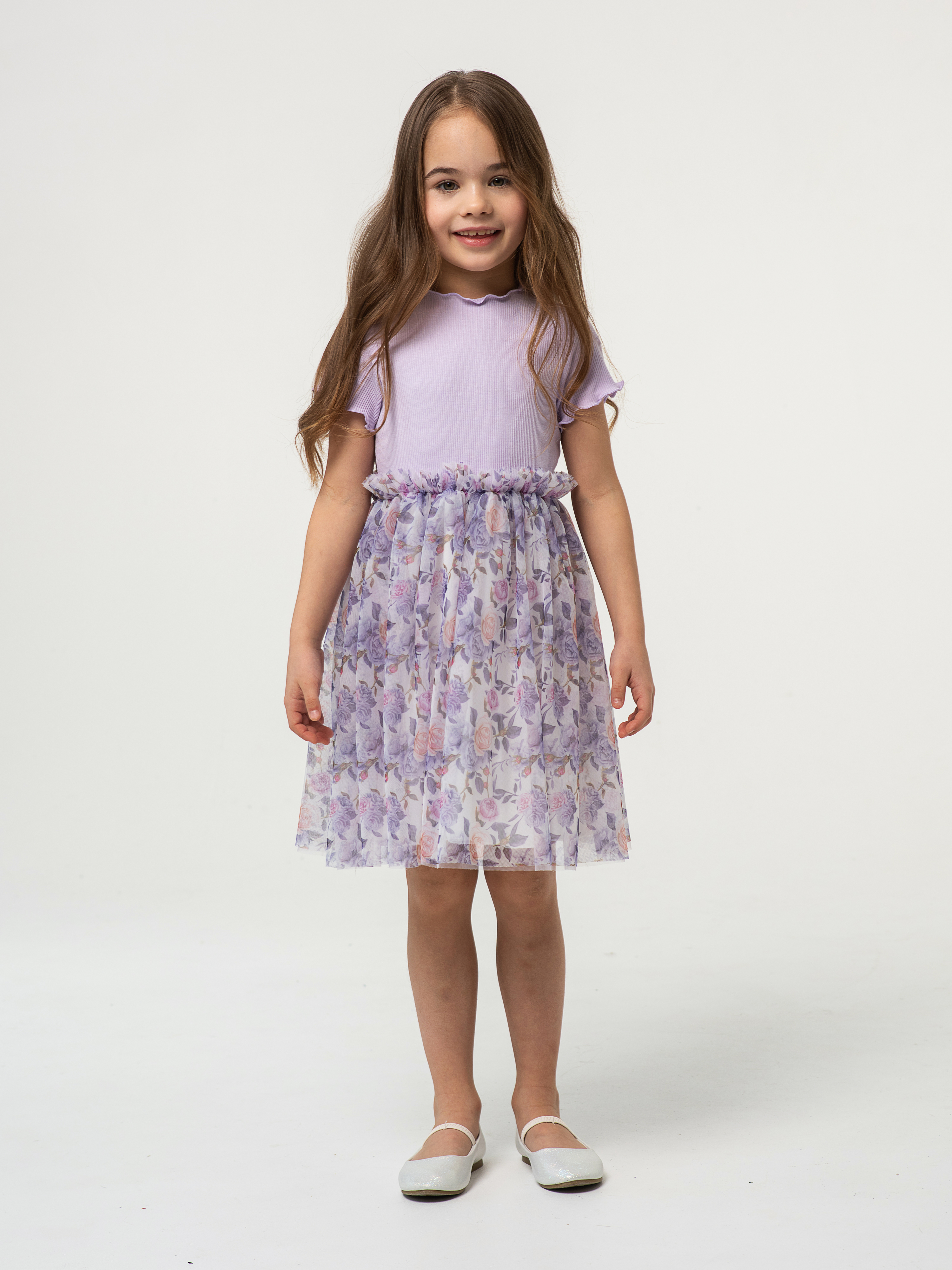 Платье LisaWeta D-128-25 лиловый - фото 1