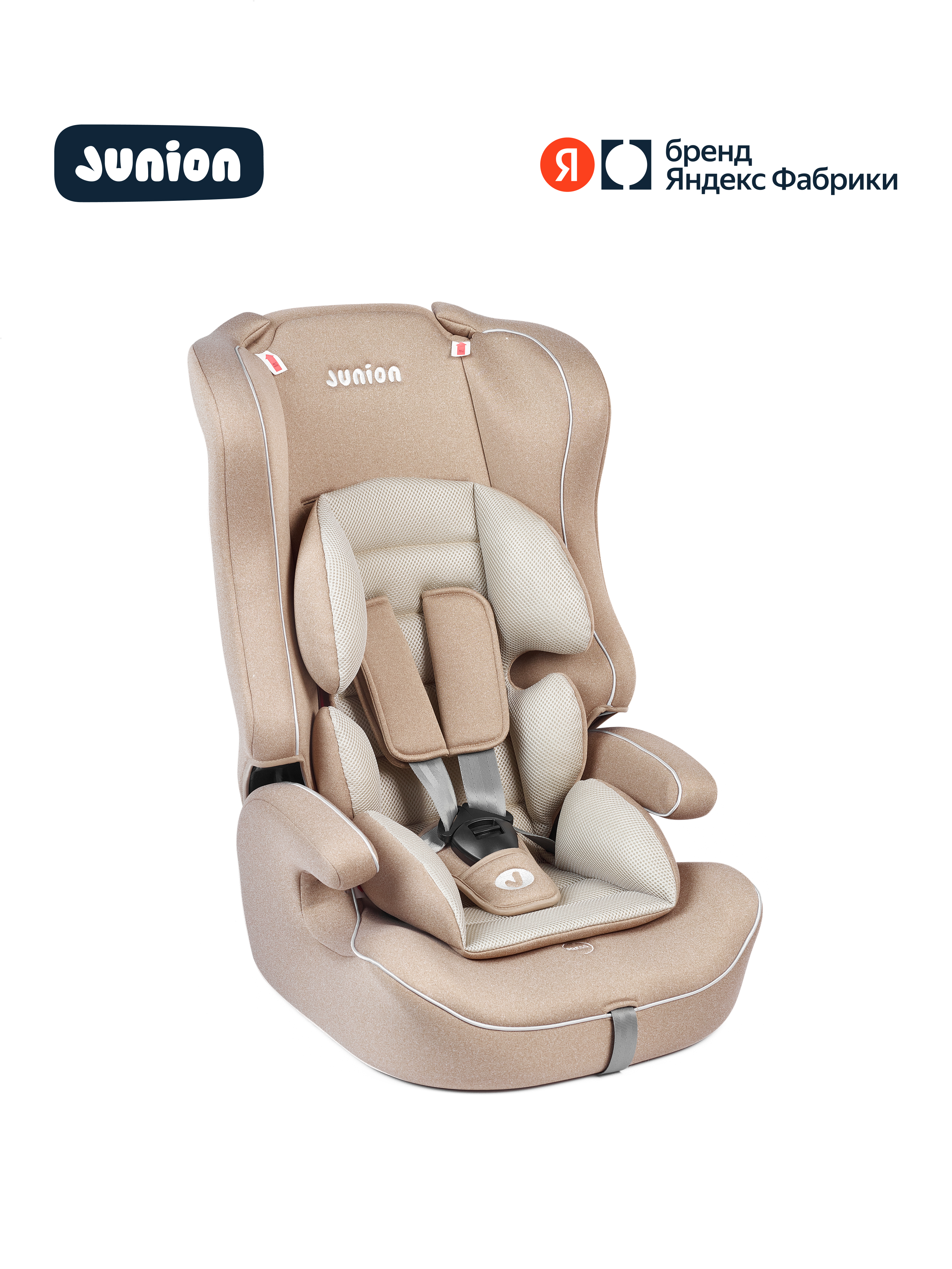 Автокресло Junion Dino 1/2/3 (9-36 кг) бежевый - фото 1