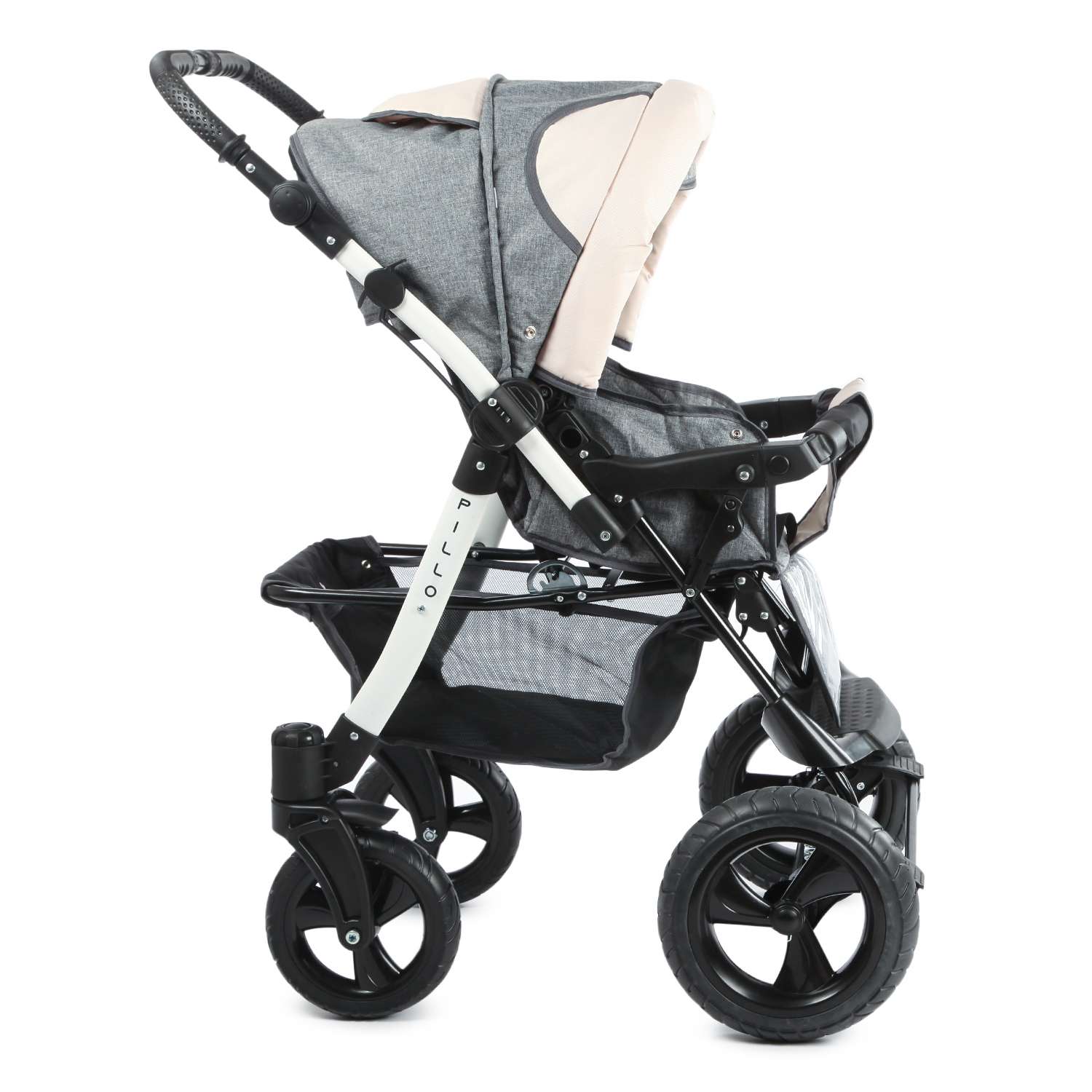 Коляска трансформер Babyton Pillo Grey-Beige - фото 5