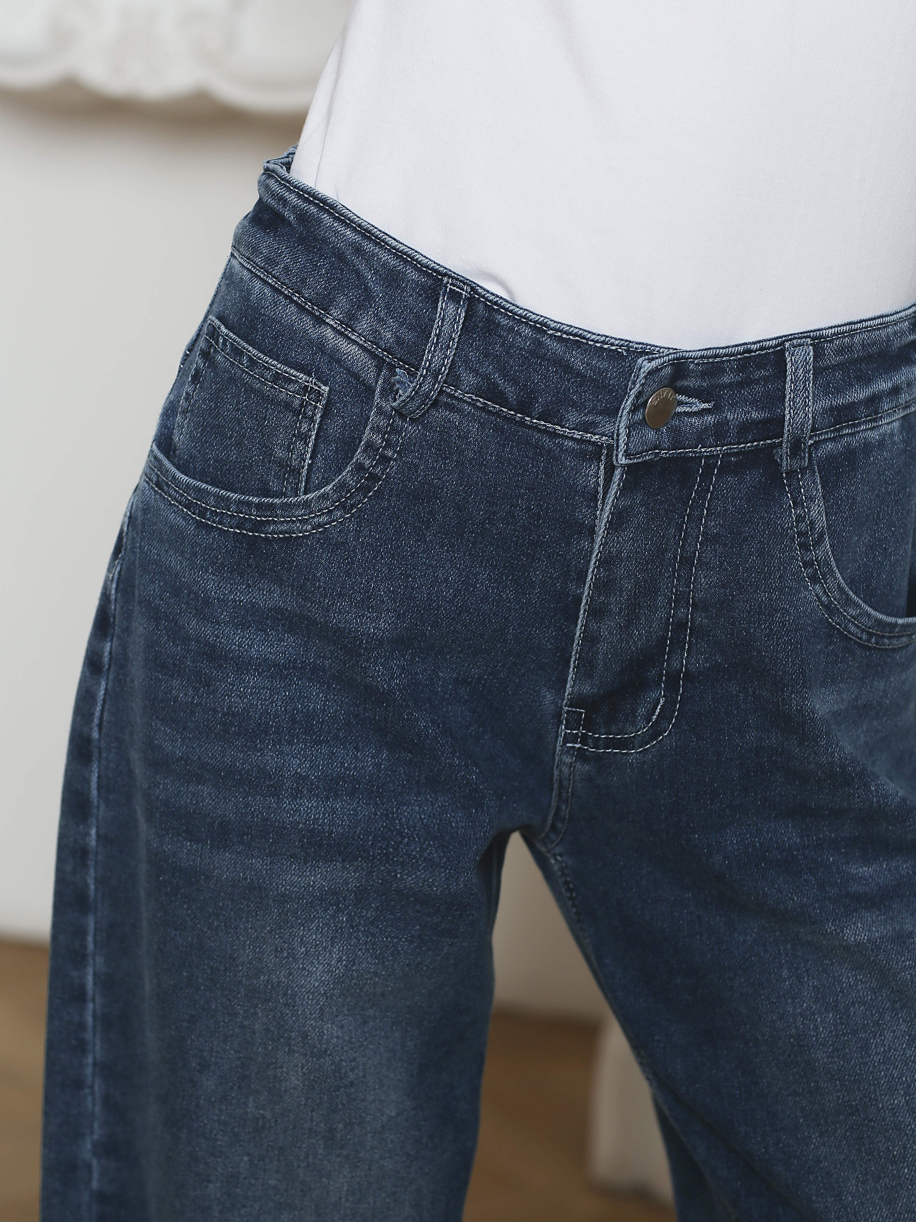 Джинсы-багги СИНИЙ МИР R98-IL - фото 9