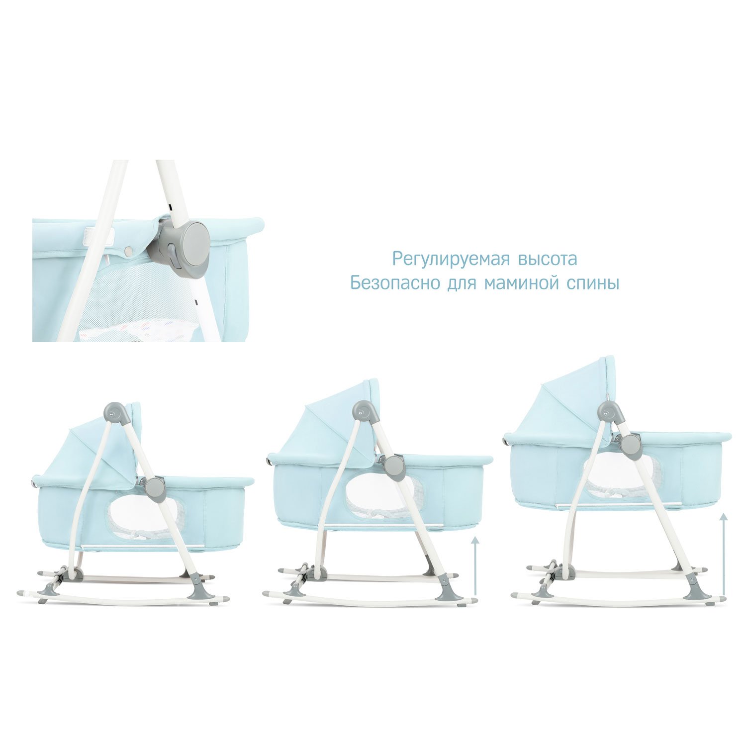 Колыбель SIMPLICITY 299777 Elite 5 в 1 голубой - фото 3