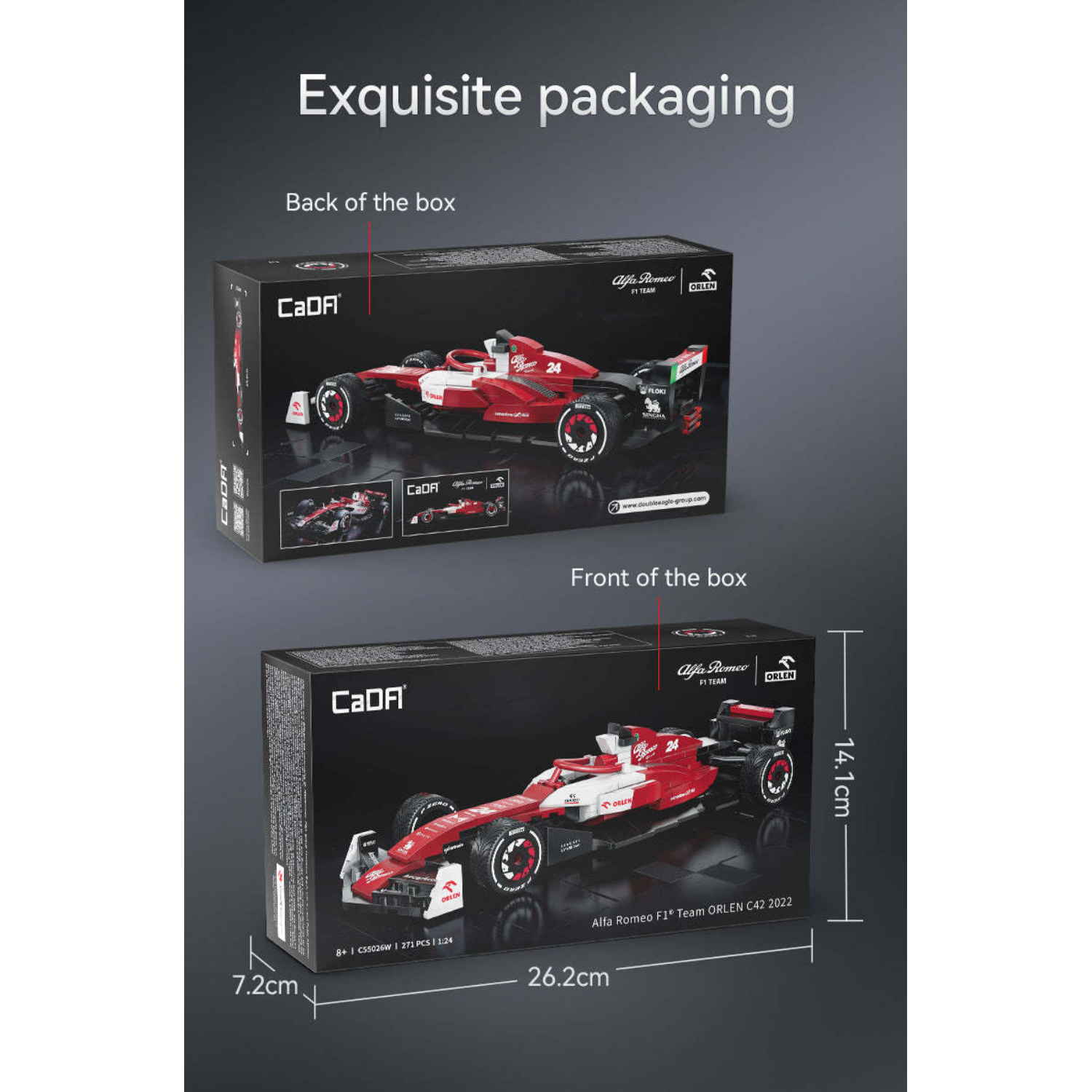 Конструктор CaDa Болид Alfa Romeo F1 271 дет. - фото 14
