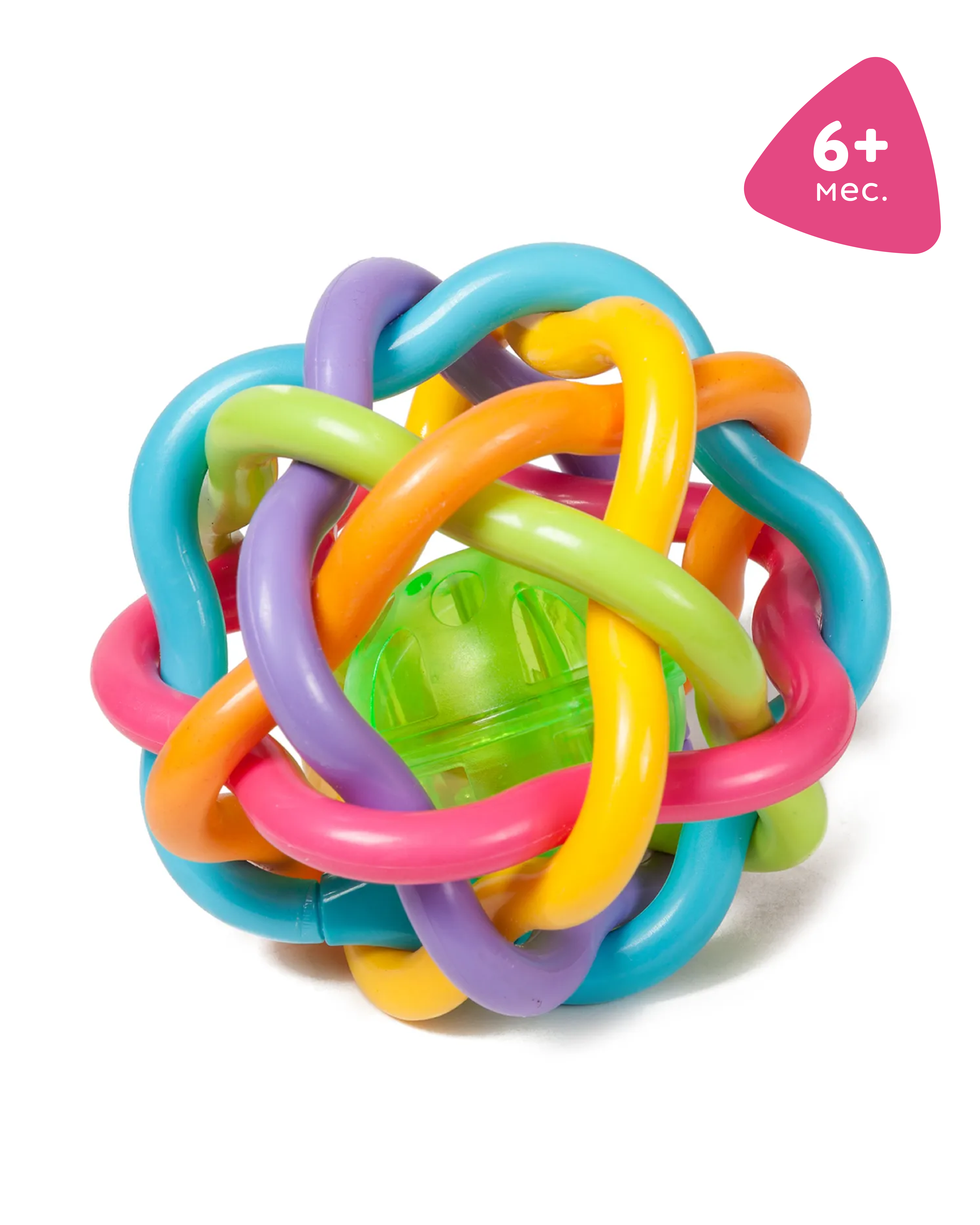 Изображение товара Развивающая игрушка BabyGo Шар-радуга, развивает моторику и зрение для детей от 6 месяцев