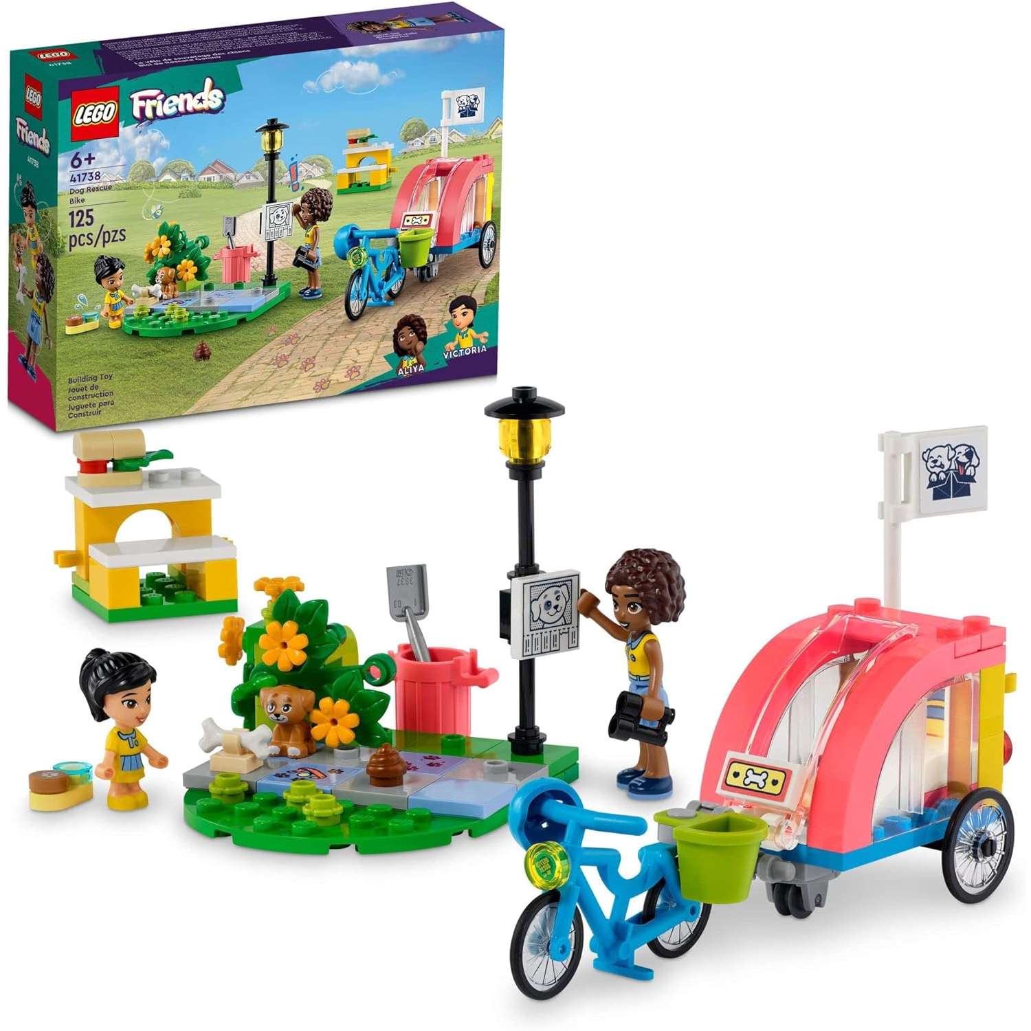Конструктор LEGO Friends Спасательный велосипед блочный - фото 1