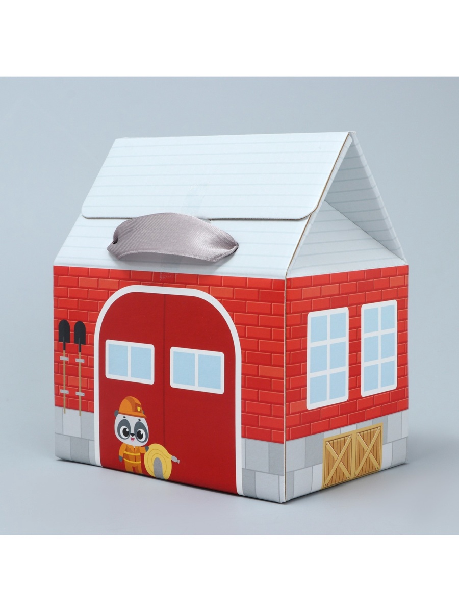 Коробка складная Дарите Счастье Пожарная станция - фото 4