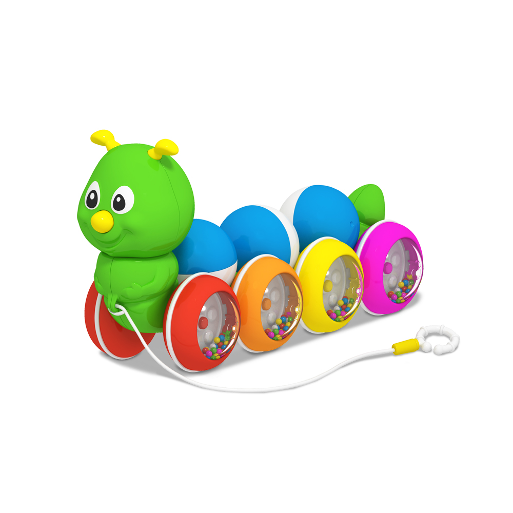 Игрушка STELLAR каталка Гусеница с шариками - фото 1