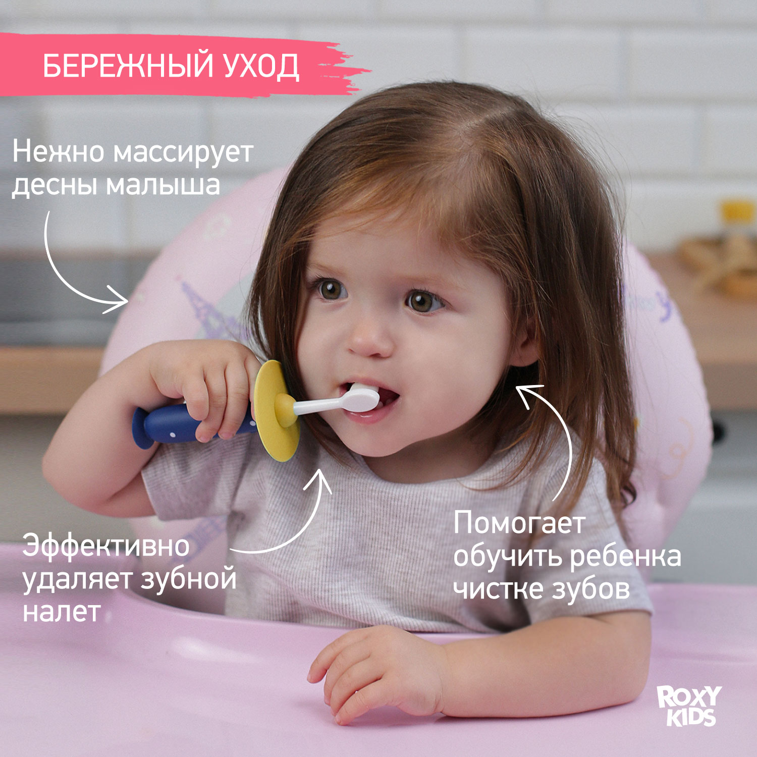 Зубная щетка монопучковая ROXY-KIDS 2 шт. - фото 2
