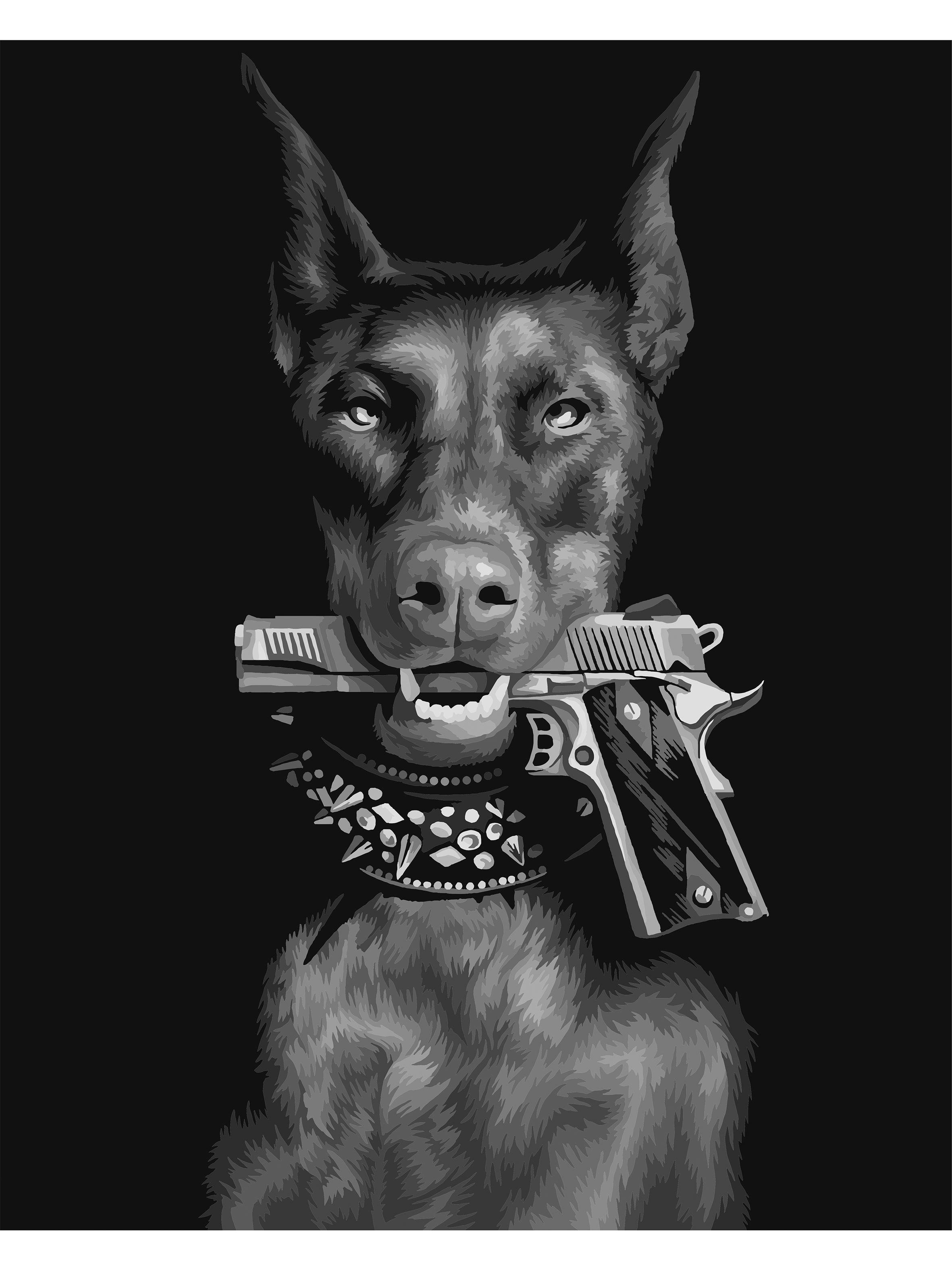 Картина по номерам Art sensation Добермэн в ассортименте - фото 2