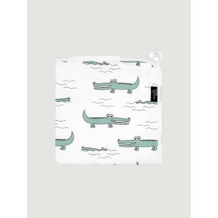 Одеяло Mjolk Крокодилы 110 x 110 см муслин