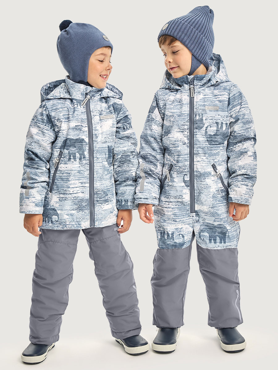 Костюм NIKASTYLE 7м1526 деним/серый - фото 5