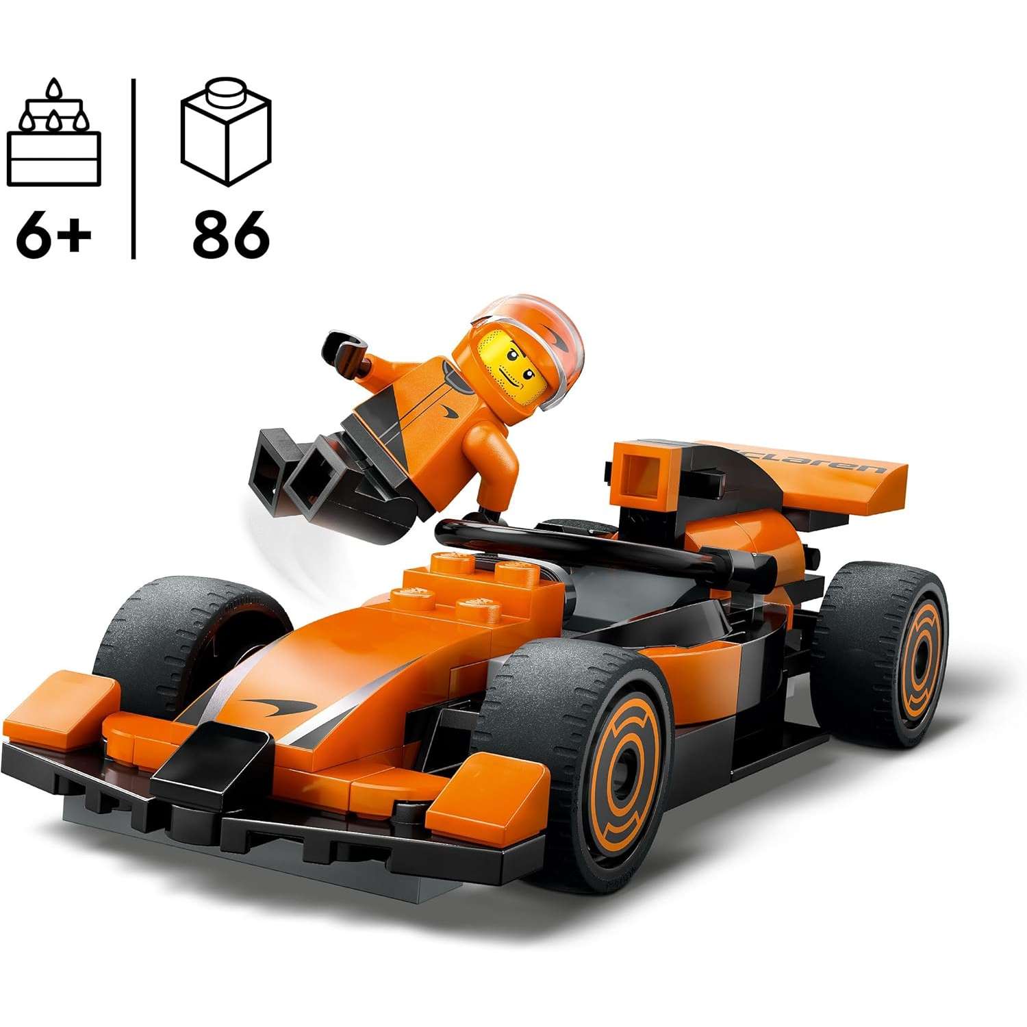 Конструктор LEGO City Формула 1 Горщик на McLaren блочный - фото 2