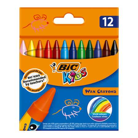 Восковые мелки BIC 12 шт.