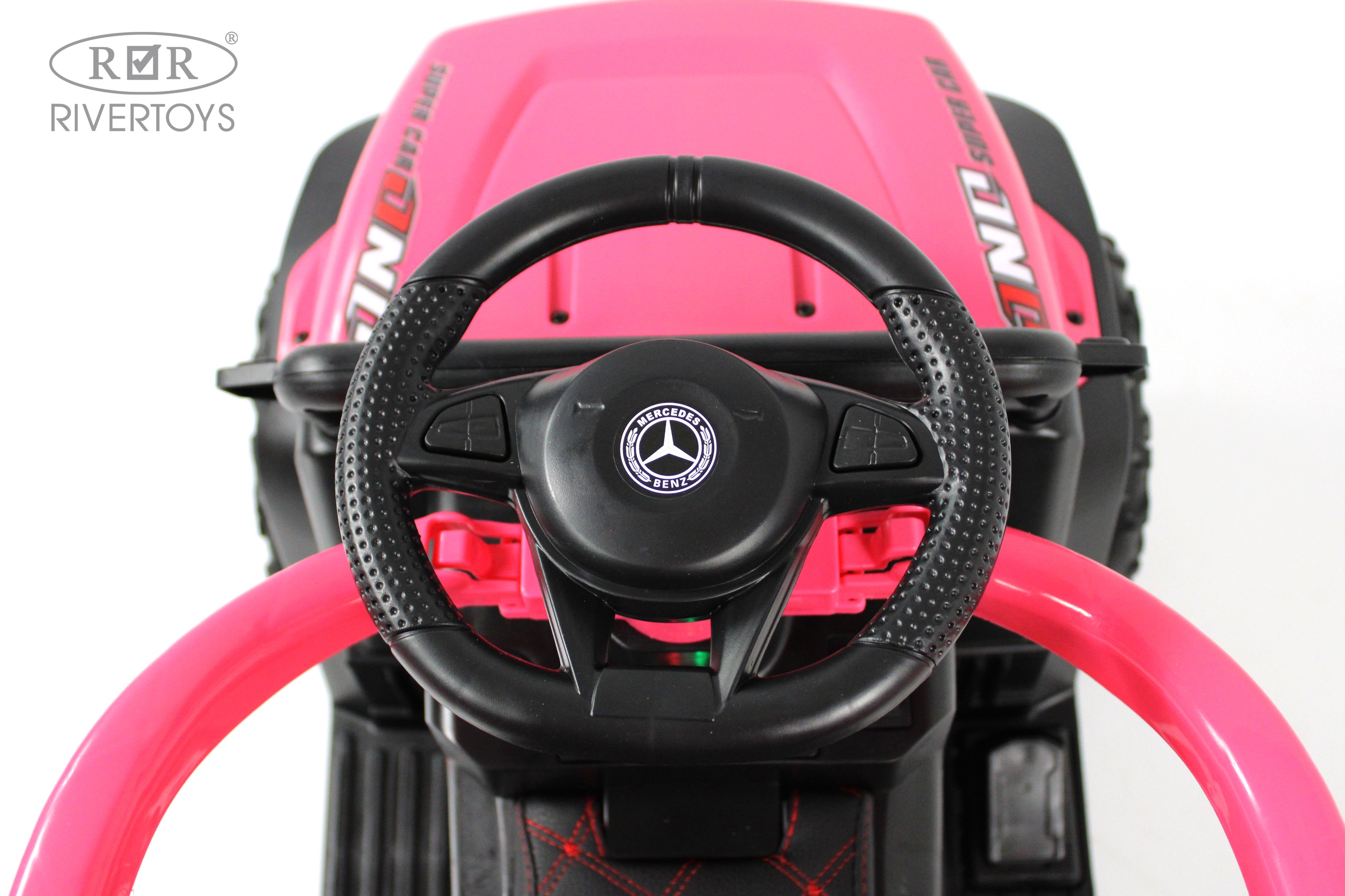 Электромобиль RIVERTOYS G005GG-PINK С пультом ДУ - фото 20