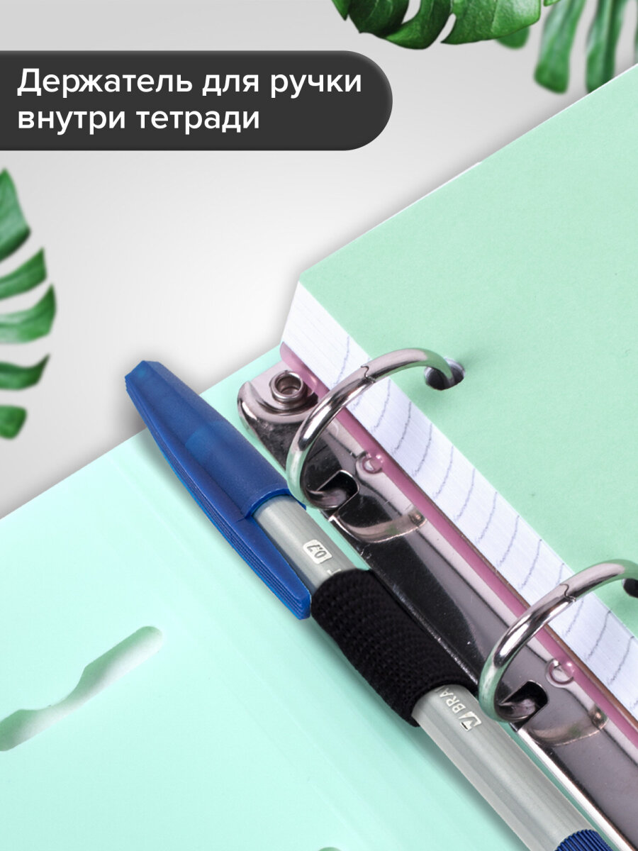 Тетрадь со сменным блоком Brauberg клетка 120 лист. - фото 2