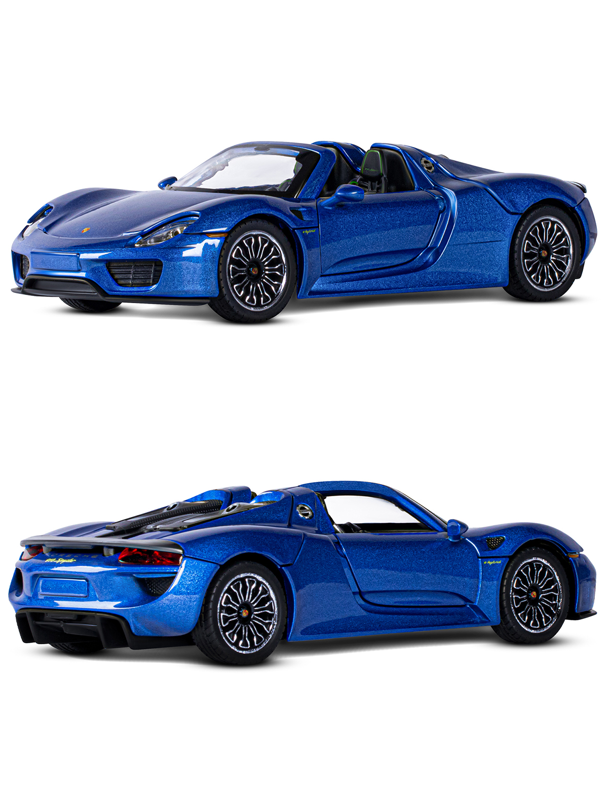Автомобиль АВТОпанорама Porsche 918 Spyder 1:24 JB1251381 - фото 6