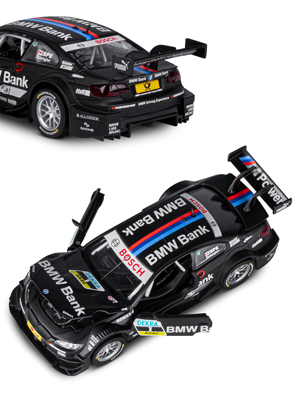 Автомобиль АВТОпанорама BMW M3 DTM 1:32 JB1251316 - фото 10