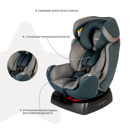 Автокресло Babyton Sigma Grey 0+/1/2 (0-25 кг)