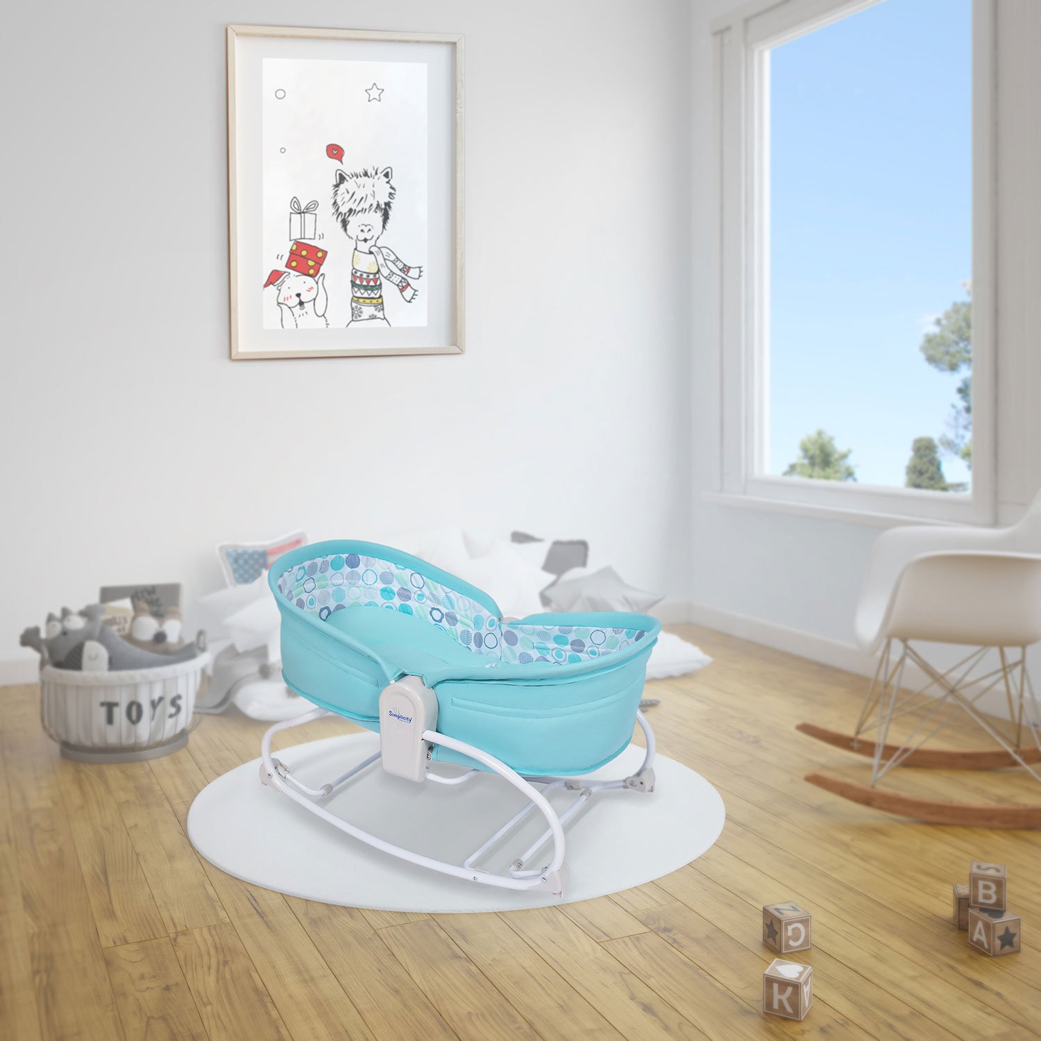 Колыбель SIMPLICITY 3010 Elite голубой - фото 12