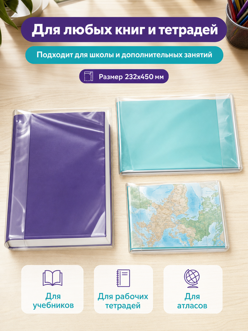 Обложка SCHOOLFORMAT 23 x 45 см - фото 4