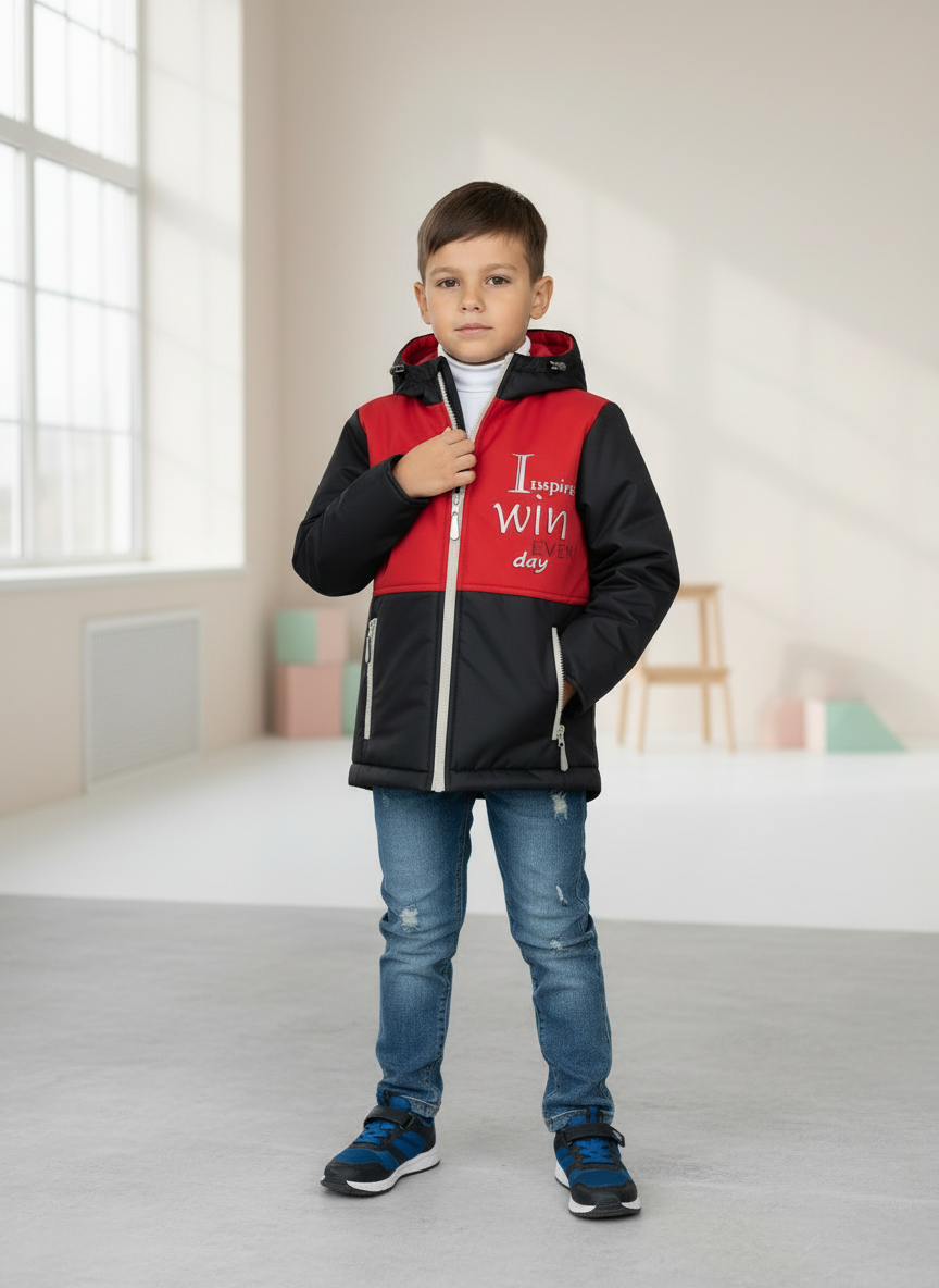 Куртка Arctic kids 70-023/1 черный - фото 1