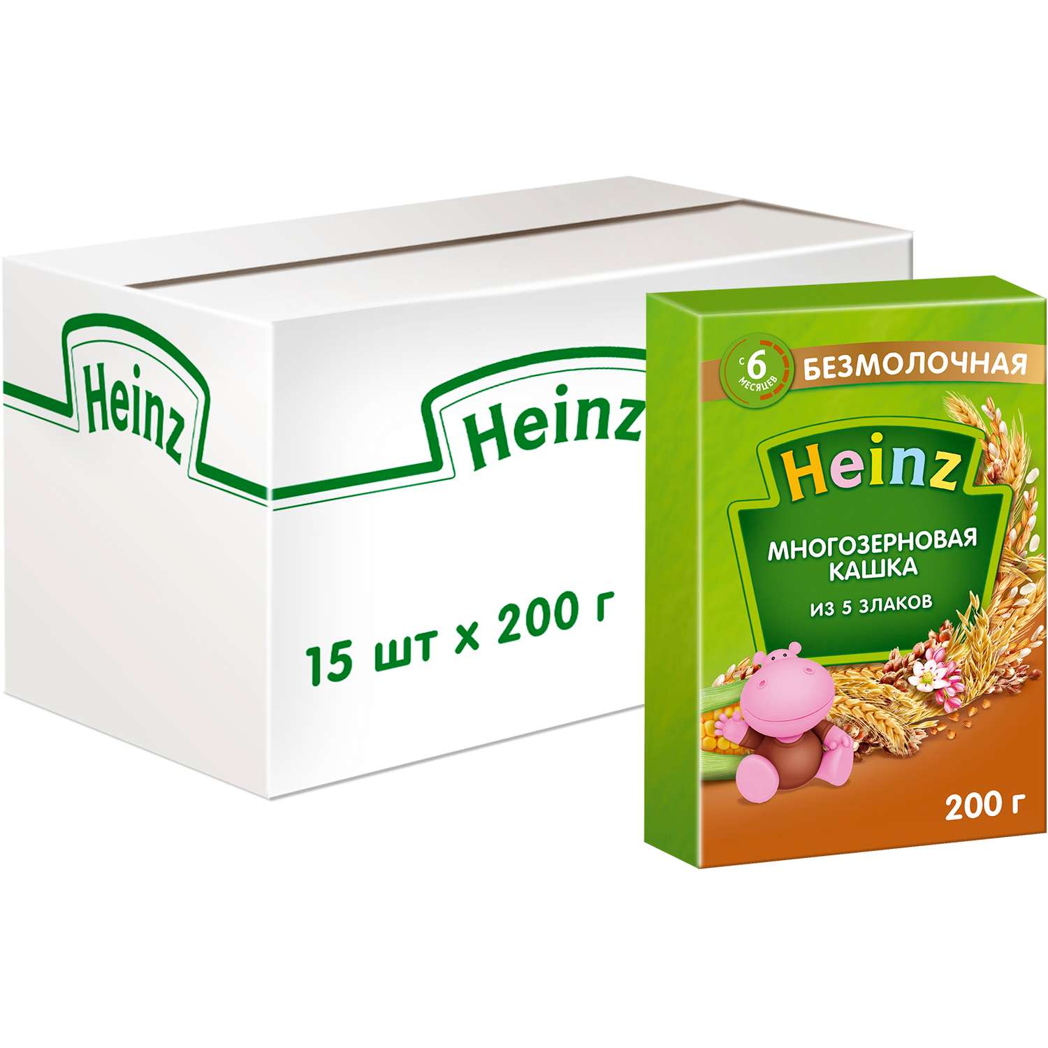 Каша Heinz безмолочная 5злаков 200г с 6месяцев - фото 6