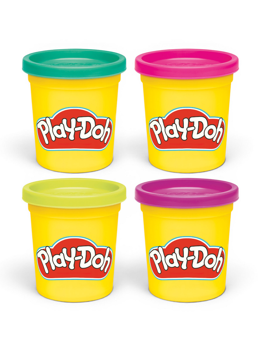 Масса для лепки Hasbro Play-Doh Яркие цвета 4 цв. - фото 8