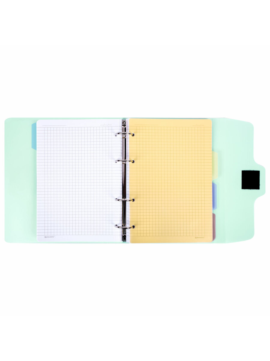 Тетрадь со сменным блоком Brauberg клетка 120 лист. - фото 11