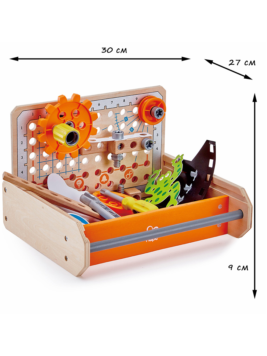 Конструктор Hape Набор инструментов деревянный - фото 6