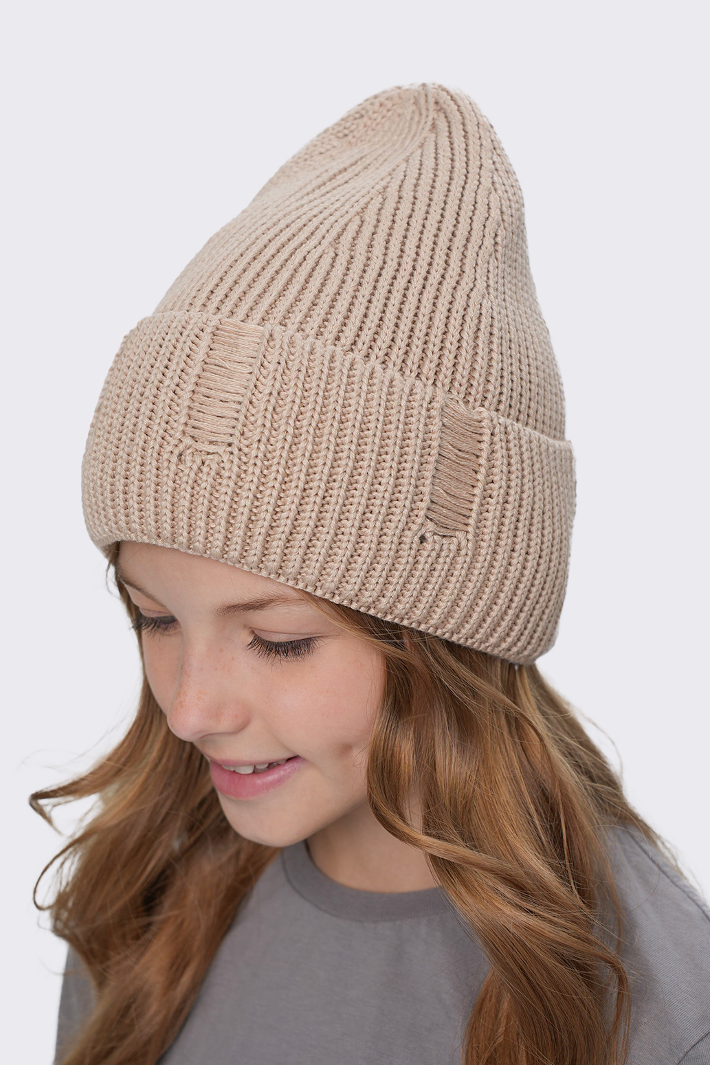 Шапка Potomok 14w25-233беж - фото 1