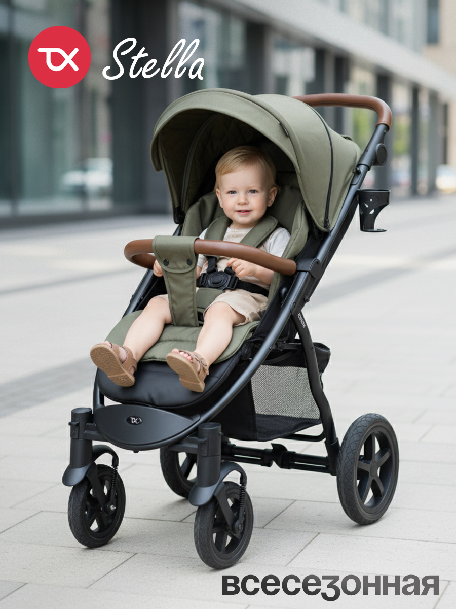 Коляска прогулочная Tomix Stella зеленый - фото 1