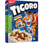 Сухой завтрак Шарики Тигоро Увелка со вкусом банана и шоколада из натуральных ингредиентов 200 г