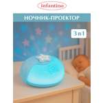 Игрушка ночник, проектор INFANTINO Ночник-проектор голубой