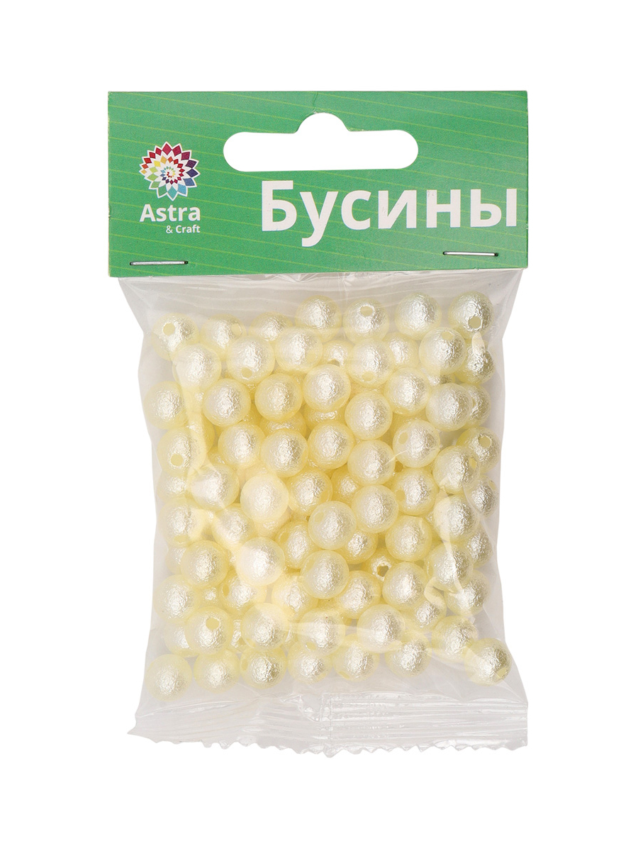 Набор для творчества Astra Craft бусины жемчуг 8мм 25г круглые - фото 5